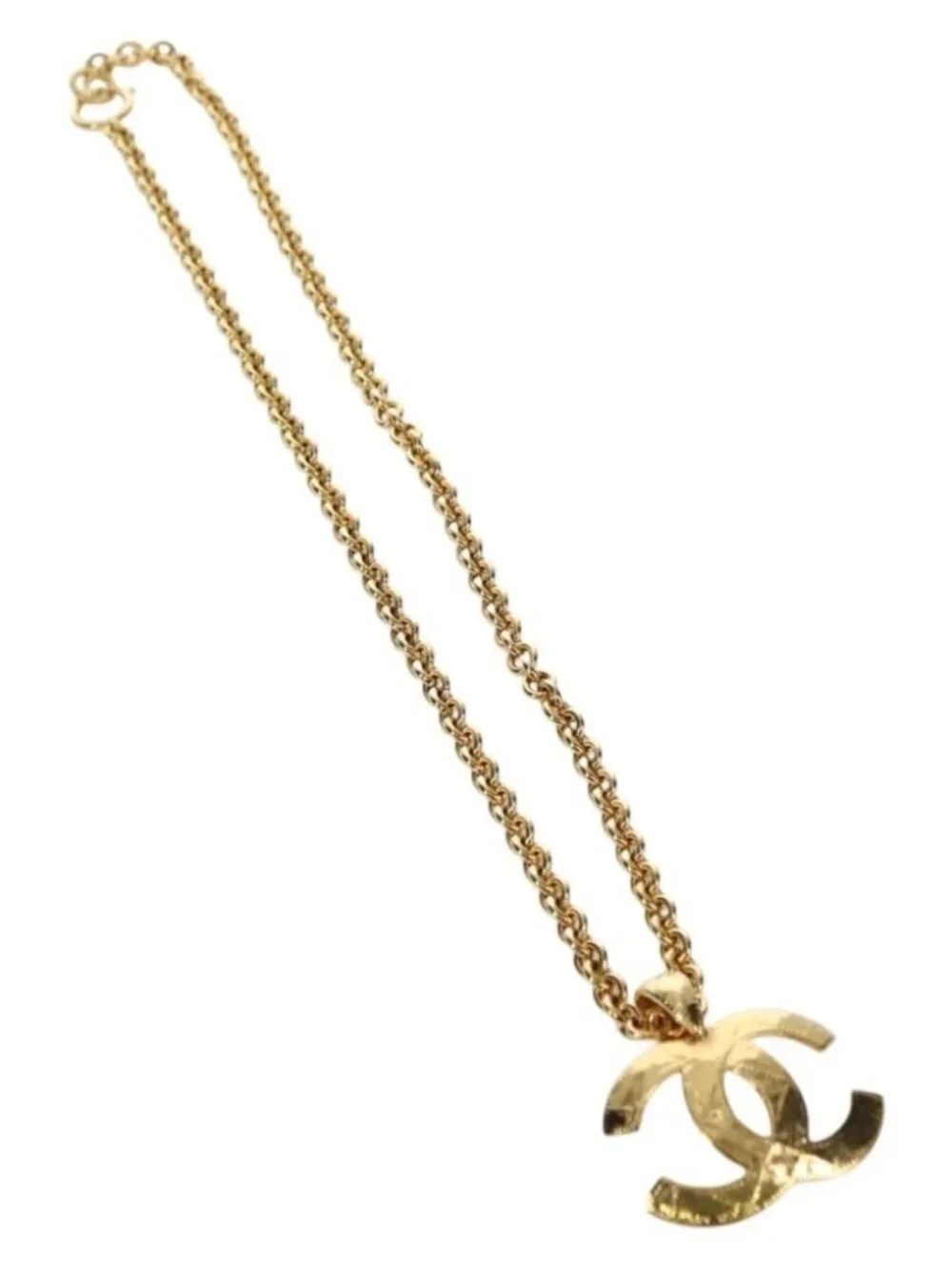 CHANEL CC Necklace metal Gold Tone CC Auth am11252SAM